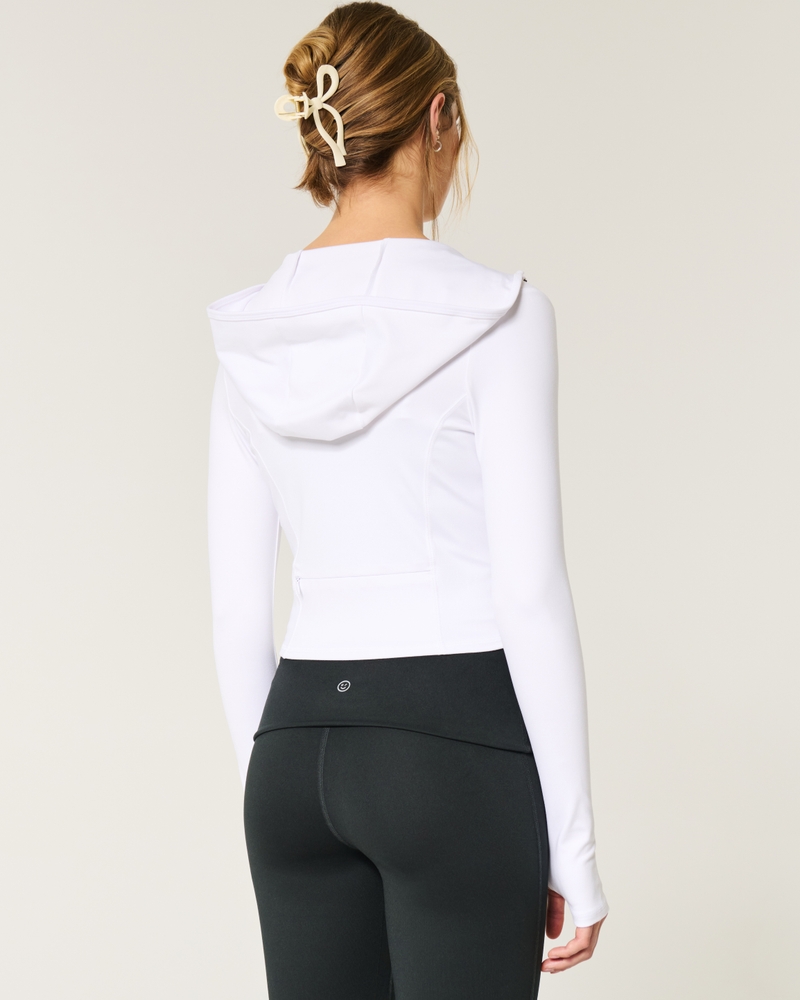gilly hicks recharge active zip-up hoodie