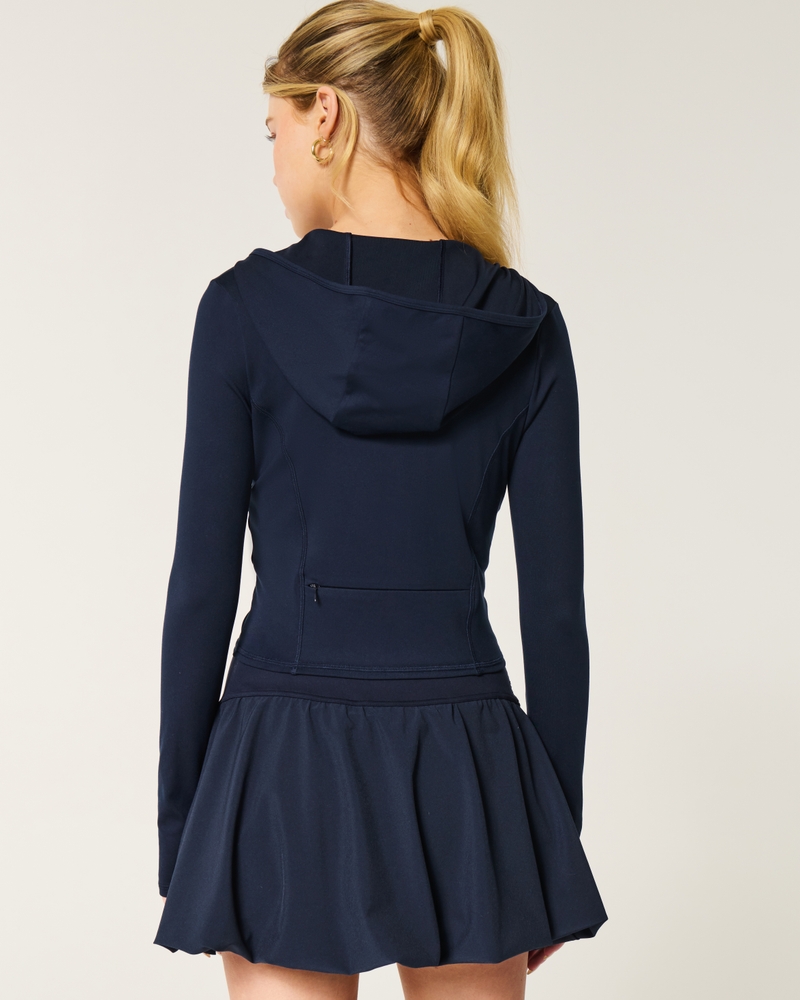 gilly hicks recharge active zip-up hoodie