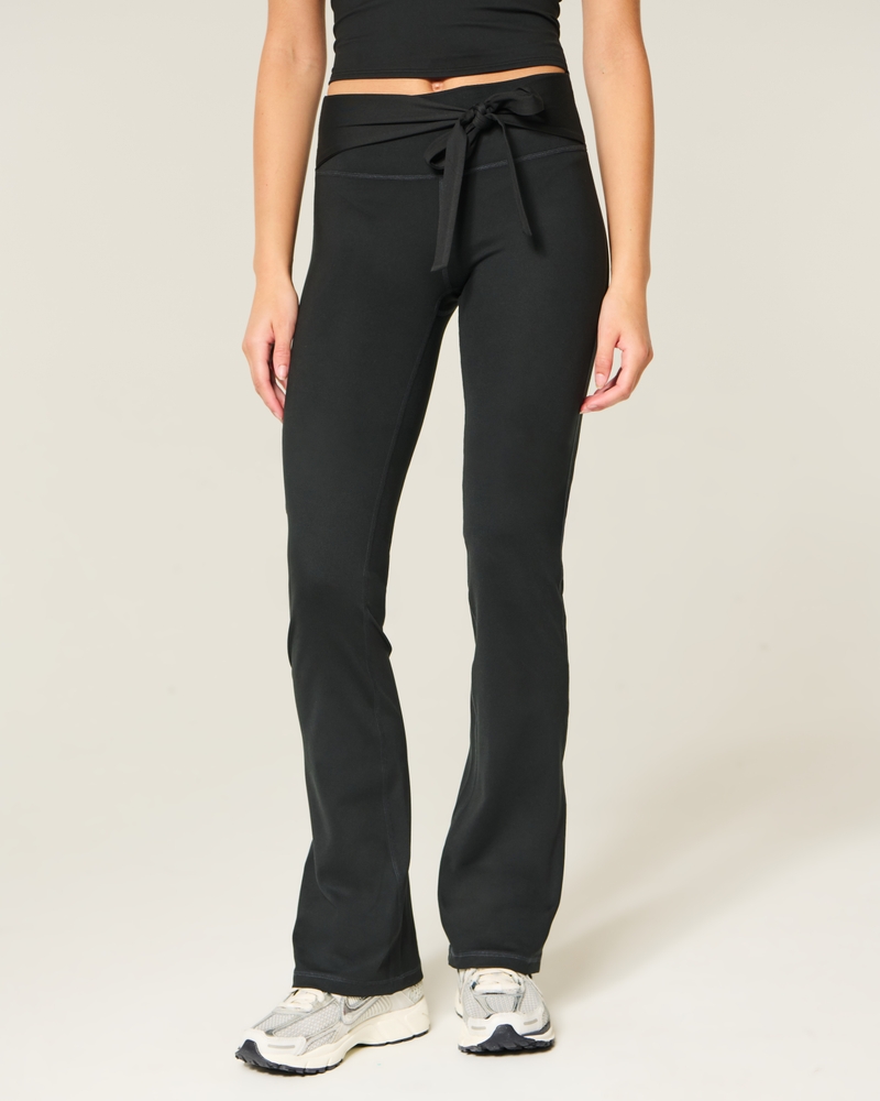 gilly hicks active recharge bootcut-leggings med snörning