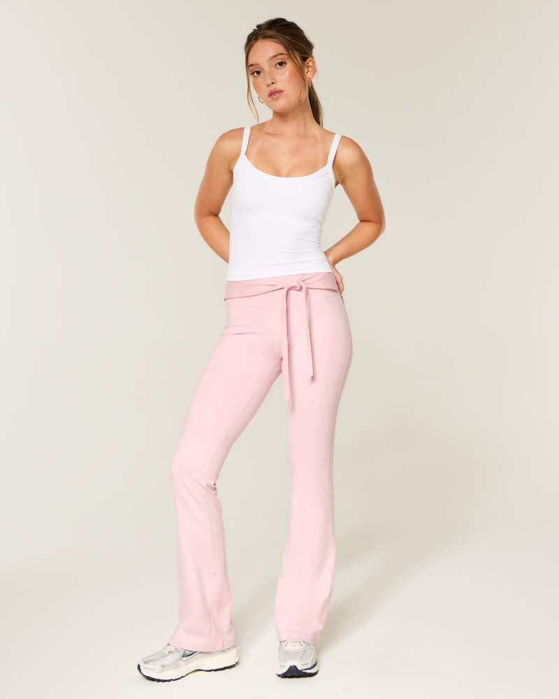 gilly hicks active recharge bootcut-leggings med snörning