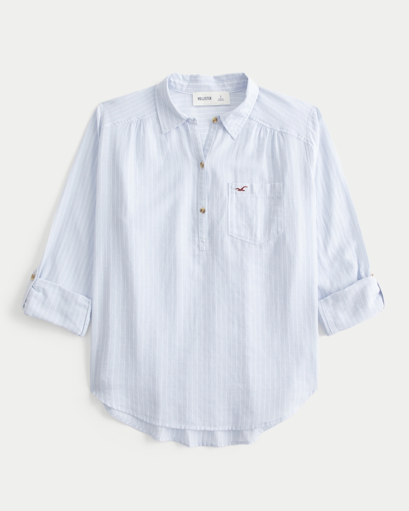 avslappnad t-shirt med pullover