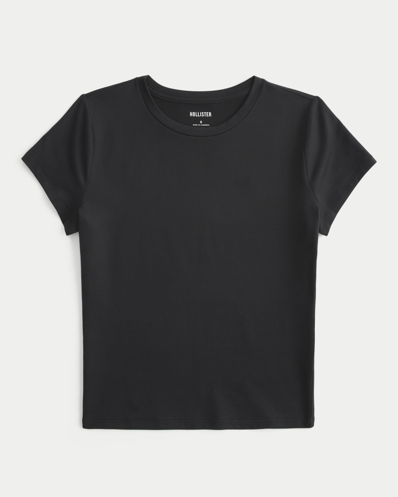 mjuk och stretchig baby-t-shirt tillverkad av sömlöst tyg