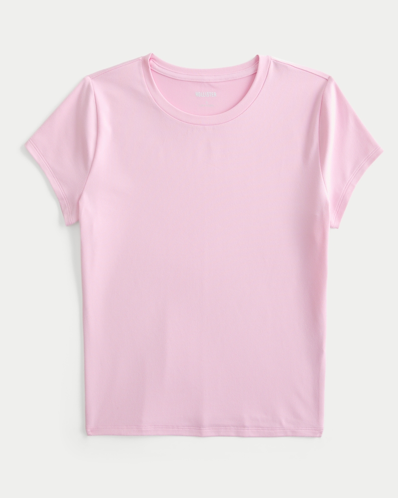 mjuk och stretchig baby-t-shirt tillverkad av sömlöst tyg