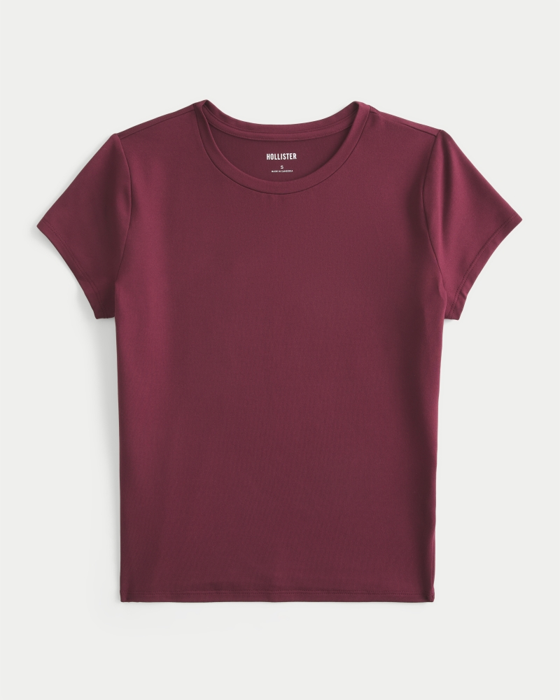 mjuk och stretchig baby-t-shirt tillverkad av sömlöst tyg