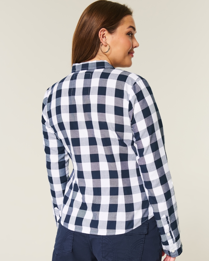 mönstrade skjortor med knappar