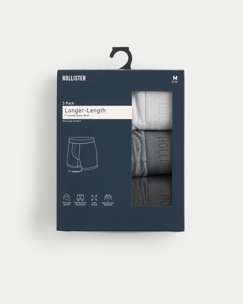 extra långa boxershorts 3-pack