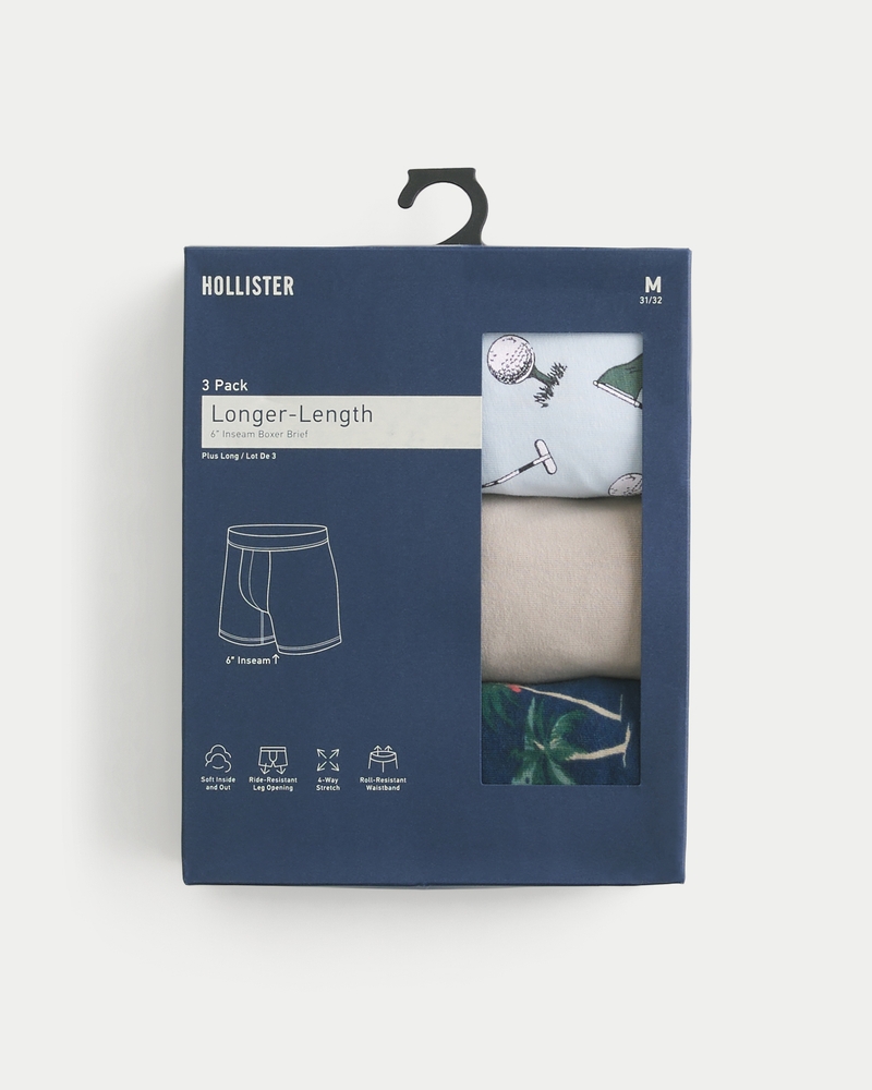 extra långa boxershorts 3-pack