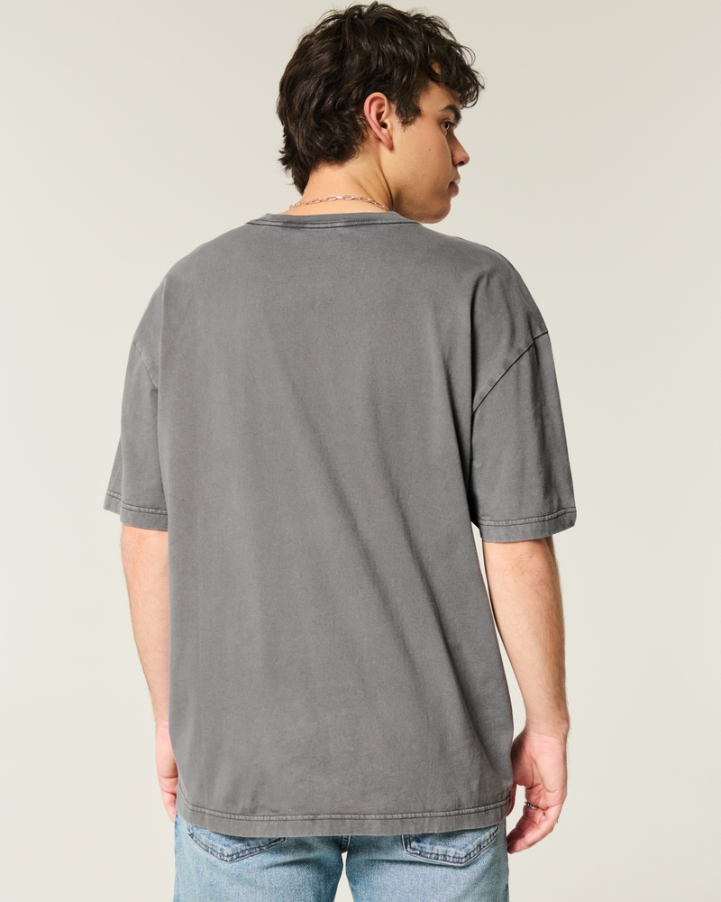 t-shirt med fyrkantig passform och grafisk rob zombie-tryck