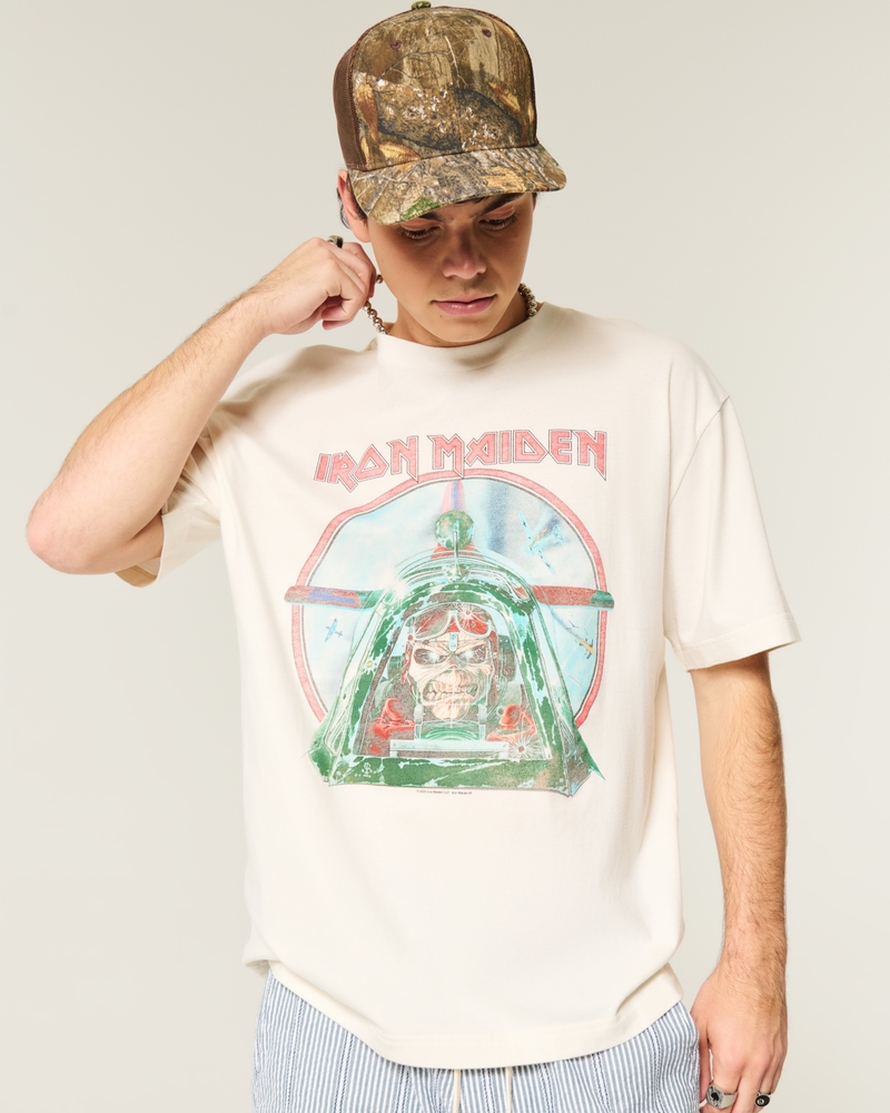t-shirt med fyrkantig passform och grafisk rob zombie-tryck