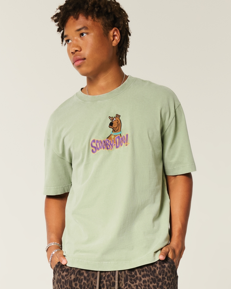 löst sittande kraftig t-shirt med svampbob fyrkant-tryck