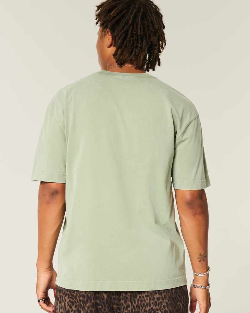löst sittande kraftig t-shirt med svampbob fyrkant-tryck