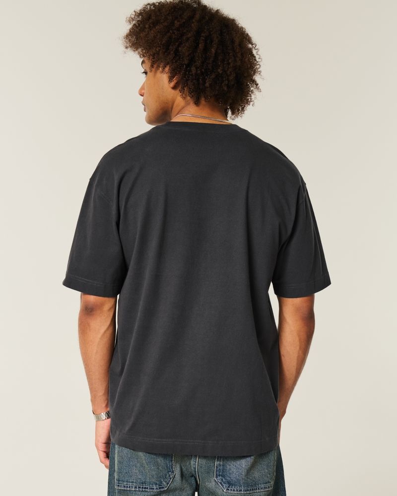 löst sittande kraftig t-shirt med svampbob fyrkant-tryck