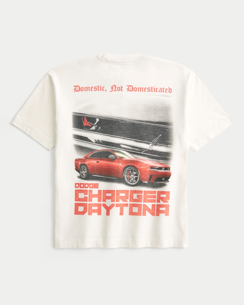t-shirt med fyrkantig passform och kraftig ford-grafik