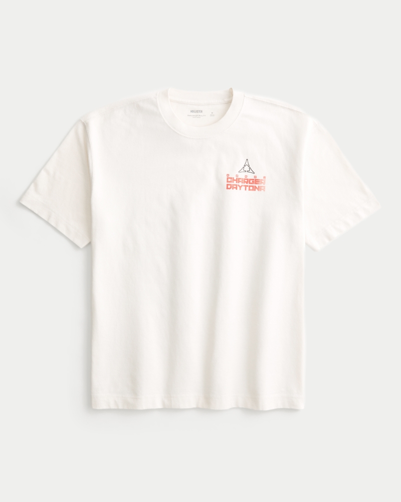 t-shirt med fyrkantig passform och kraftig ford-grafik