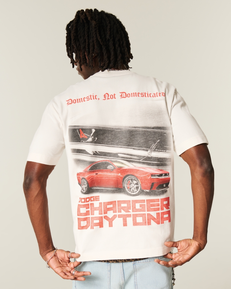 t-shirt med fyrkantig passform och kraftig ford-grafik