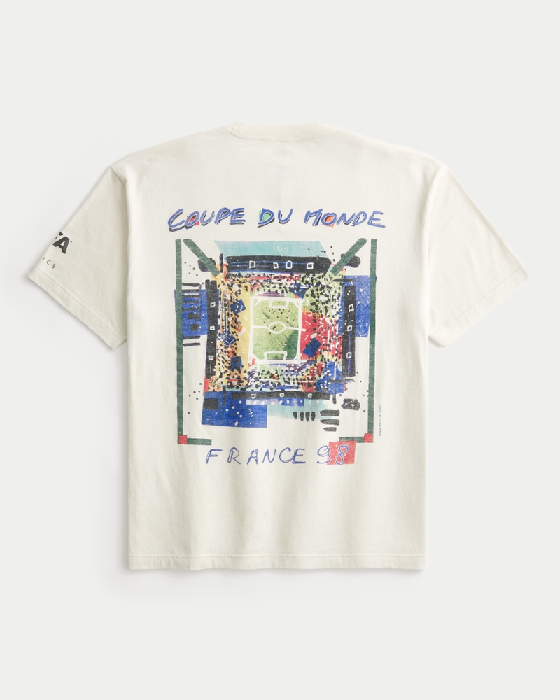 fyrkantig t-shirt med designen från fifa world cup 1998 i frankrike