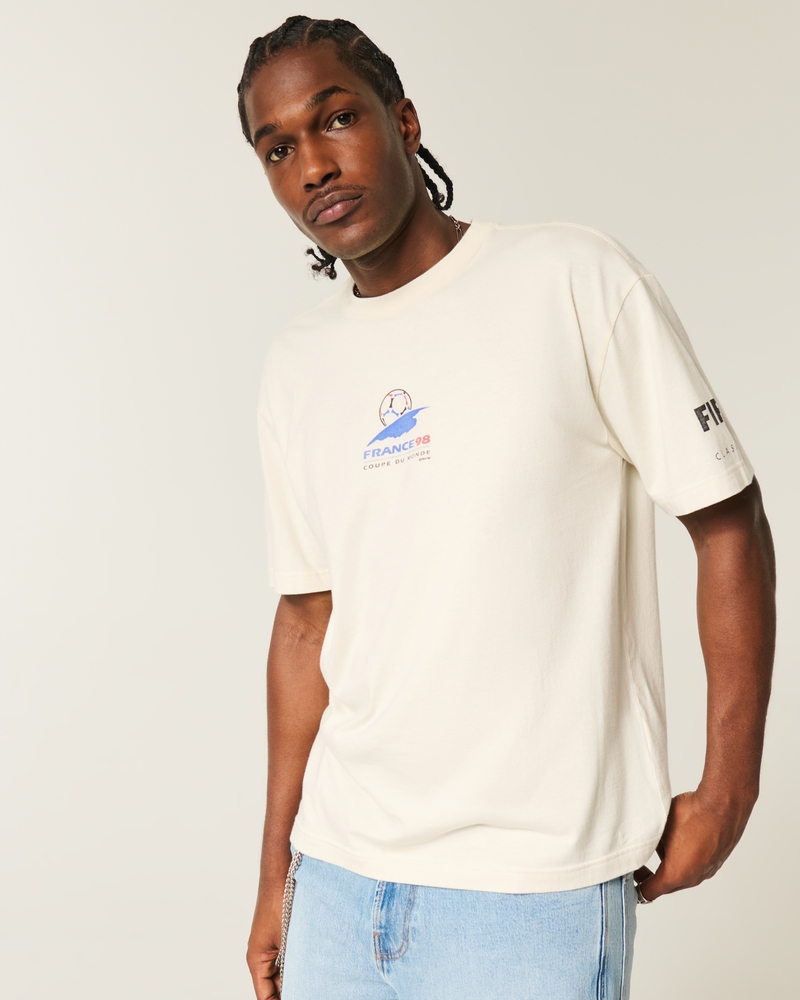 fyrkantig t-shirt med designen från fifa world cup 1998 i frankrike