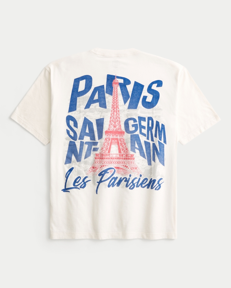 t-shirt med fyrkantigt snitt och grafik från paris saint-germain football club