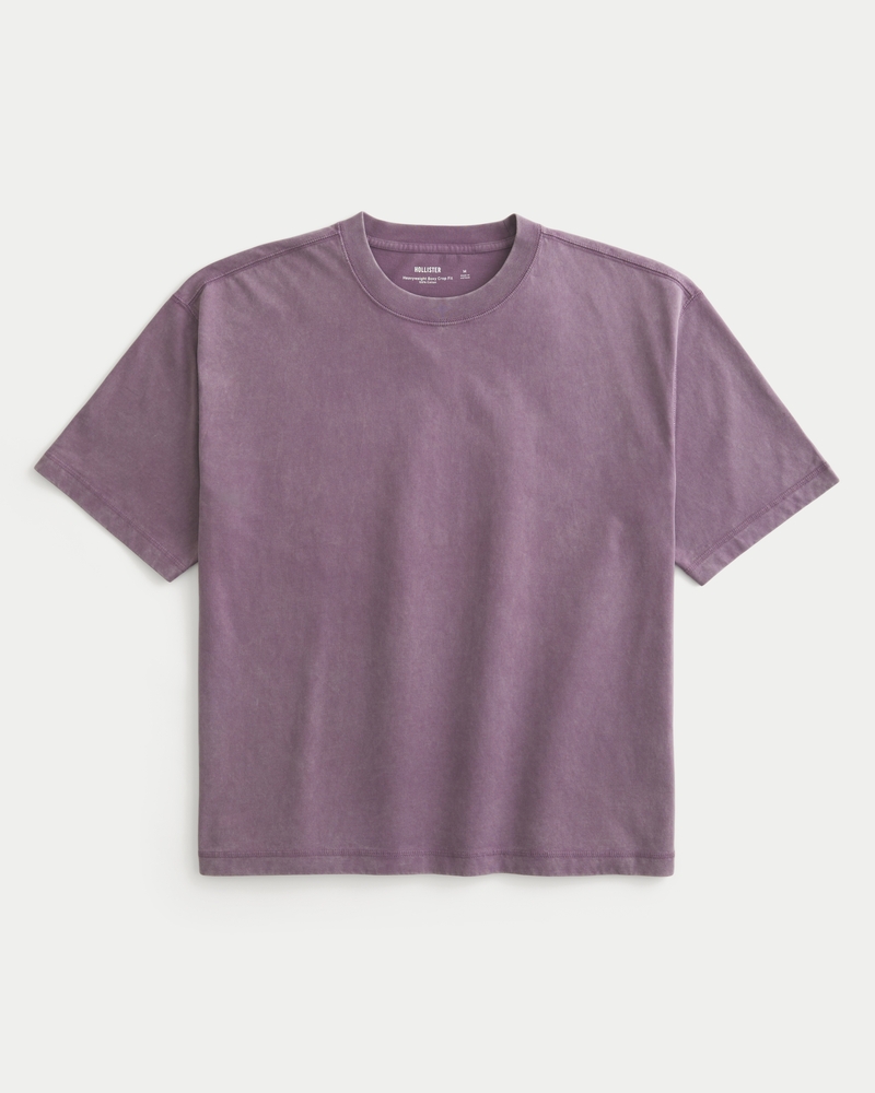 fyrkantig och tjock kort t-shirt med rund hals och kamouflagemönster