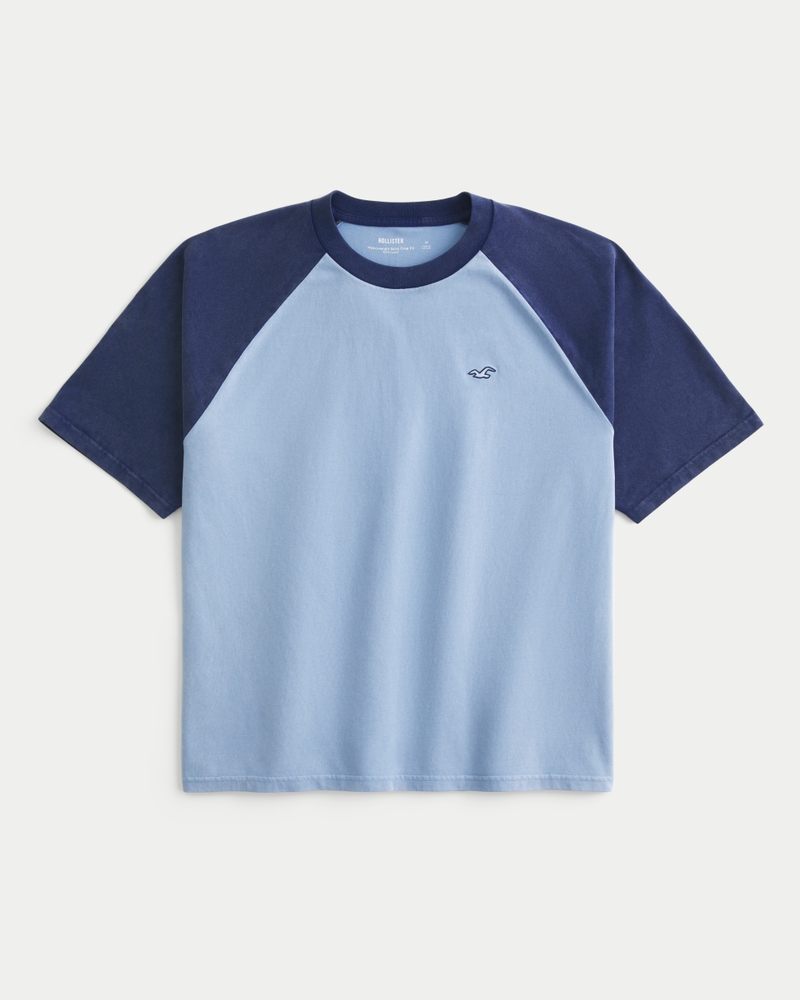 löst sittande beskuren kraftig ikonisk rundhalsad t-shirt